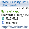 http://www.kurs.kz/ - Курсы валют в обменных пунктах г. Костанай и других городах Казахстана