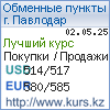 http://www.kurs.kz/ - Курсы валют в обменных пунктах г. Павлодар и других городах Казахстана